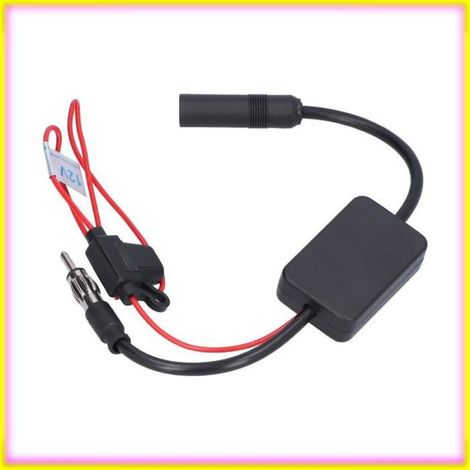 keenso Amplificateur de signal d'antenne Universal 25DB Antenne Signal Booster Amplificateur Radio 12V Auto Marine auto antenne (1/5)