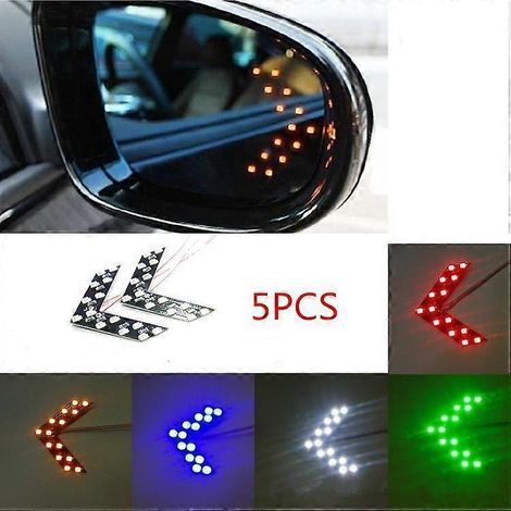 Panneau de 5 LED SMD 14 flèches pour clignotants de rétroviseur de voiture