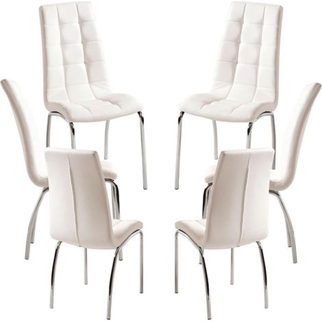 Packs Sillas Comedor - Pack 6 Sillas Liam - Blanco (1/5)