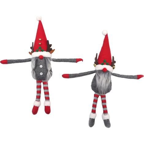 2 Pièces Attaches de Rideaux Forme de Poupées de Noël Décorations pour Rideaux de Noël (1/5)