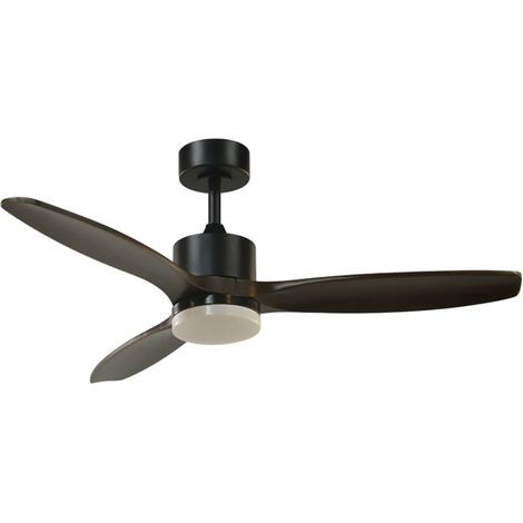 Ventilatore da soffitto LED Terre Nero 22W CCT