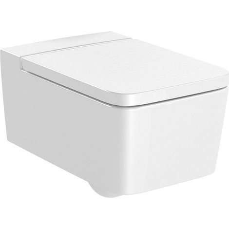 ROCA INSPIRA SQUARE Inodoro Suspendido Rimless Blanco Brillo - ref: A346537000+A80153200B (1/2)