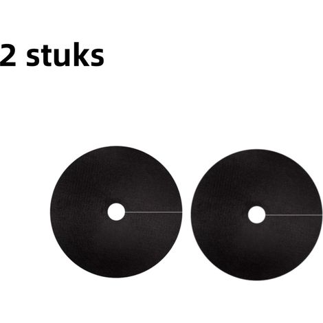 Lot de 2 toiles de protection contre les mauvaises herbes pour jardin avec diamètre extérieur de 82 cm et diamètre intérieur de 10 cm pour limiter la pousse des mauvaises herbes couleur noire (1/5)
