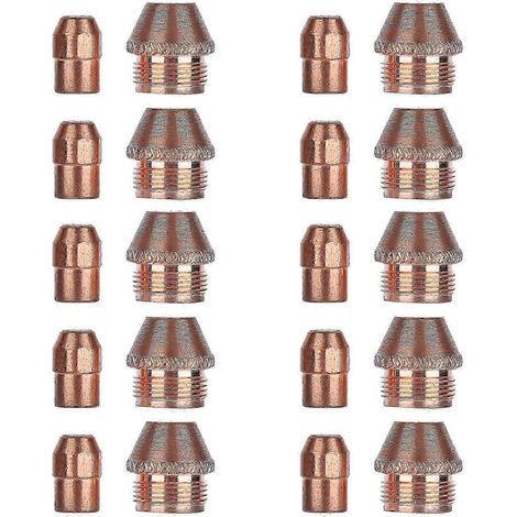 Kit de 10 consommables pour découpeur plasma : électrodes, buses et accessoires pour torche TZ-100 (1/4)