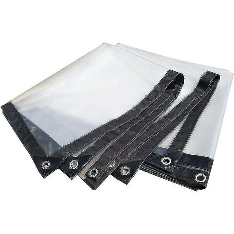 Bâche transparente, pliable et imperméable avec œillets 2 x 3 m (1/5)
