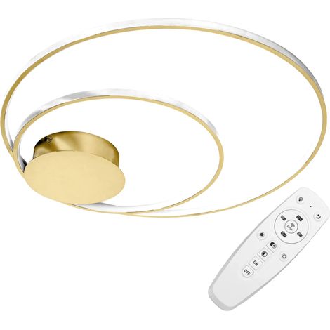 PLAFONIERA APP803-C ORO LED + TELECOMANDO CERCHIO 2-PUNTI LUCE 110 W 60X60CM
