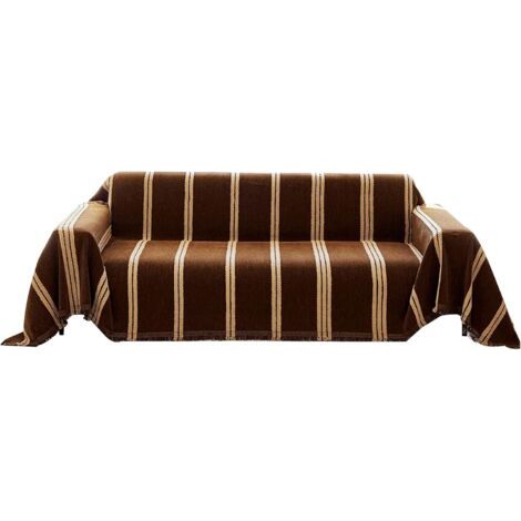 Housse de Canapé Clic Clac Réversible 3 Places 260x180 cm,Couverture en Chenille Épais Anti-déchirure pour Familles (1/5)