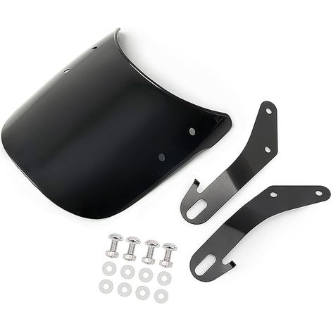 Pare-brise de moto de 3 mm d'épaisseur réduisant la résistance Style vintage pour vélos de course Accessoires de moto (1/5)