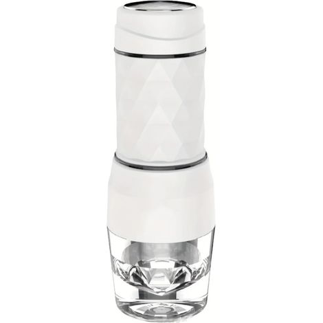 (Blanc) Cafetière portable 3 en 1, compatible avec les capsules et le café moulu, infusion manuelle, idéale pour la randonnée. (1/5)