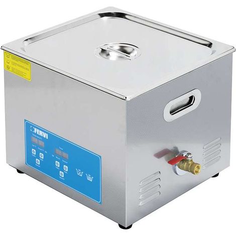 Fervi Lavapezzi Ultrasuoni 15L Vasca Inox con Display LCD 360W 80°C