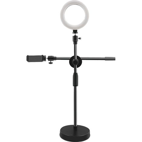 Soporte para teléfono, ajustable, giratorio, base estable, para sala de estar u oficina. (1/5)