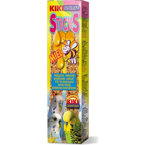 Kiki Stick Periquitos con Miel - 60 gr (2 Barritas de 30 gr)