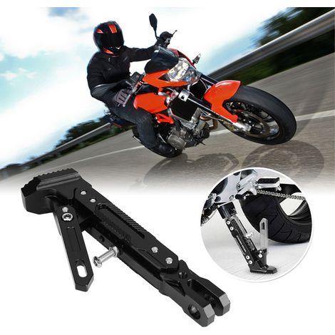 Support latéral réglable CNC pour moto, pied de béquille tripode modifié. (1/5)