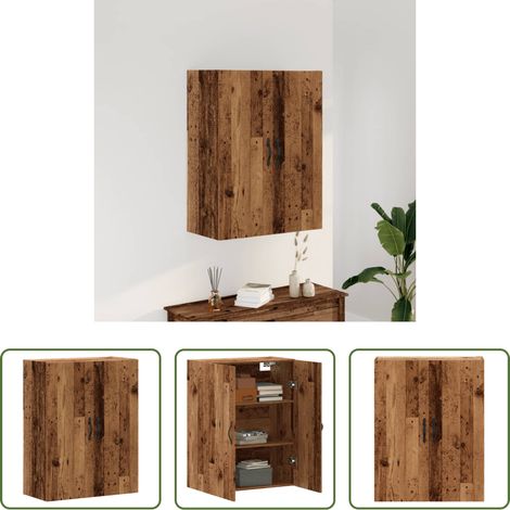 vidaXL Altholzoptik - Wandschrank Altholz-Optik 69,5x34x90 cm Holzwerkstoff (1/5)