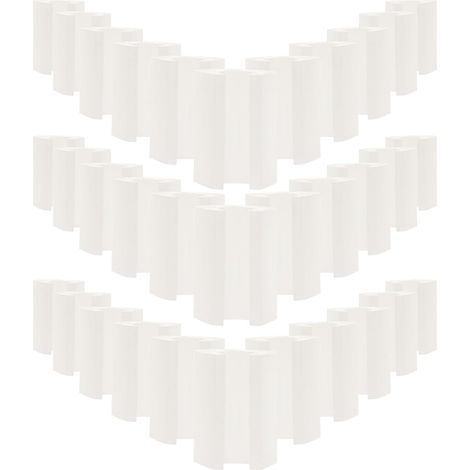 100 protège-pieds de chaise en plastique blanc, résistants au (1/5)