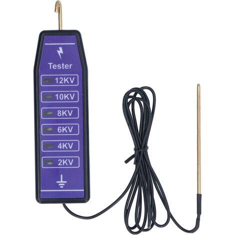 Testeur de clôture électrique, 6 voyants lumineux, voltmètre portable étanche jusqu'à 12 000 V, pour ferme, maison, jardin (1/5)