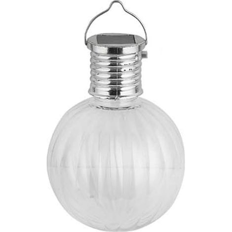 Lampe solaire LED 6500 K, suspension en acier inoxydable pour éclairer le jardin et la pelouse, idéale pour la décoration extérieure et économiser l'énergie. (1/5)