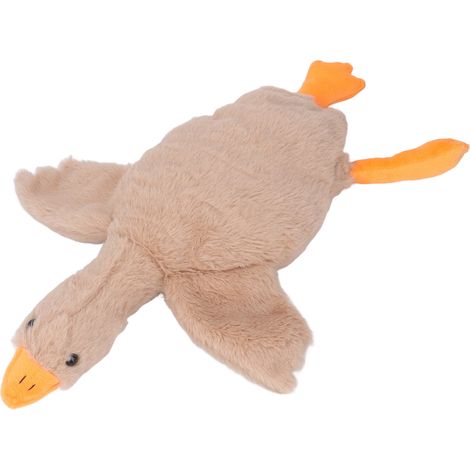 Oie en peluche pour enfants et adultes, mignonne et douce, coussin décoratif pour chambre ou canapé, marron (1/5)