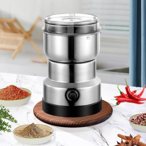 Moulin À Grains - 150 W - Acier Inoxydable - Portable - Pour Café Et Épices - 1 Pièce (1/5)