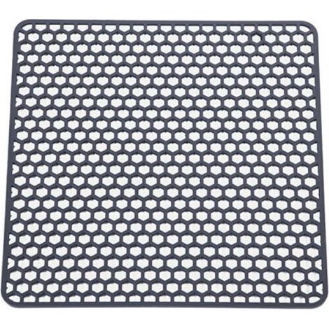 Tapis d'évier de cuisine, 34,534,5 cm, tapis d'évier en silicone, protection d'évier carrée, tapis d'évier antidérapant, utilisé pour sécher la vaisselle et les ustensiles de cuisine.
