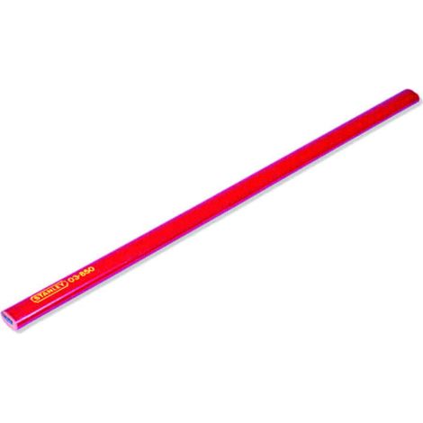 Matita da falegname e muratore rossa mm.176 - (1-03-850) - 12 pz