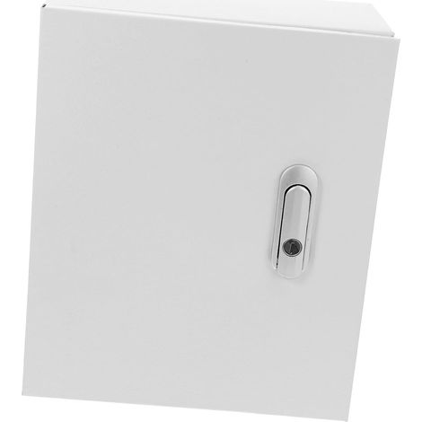 Coffret de Distribution Électrique Mural en Acier Inoxydable Blanc, Armoire Épaisse Serrure Longue, Boîtier de Connexion Étanche pour Appareils Haute Puissance Domestiques (1/5)