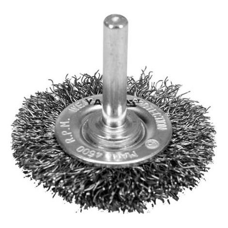 Brosse à disque avec tige de 50 mm en acier inoxydable YT-47565 Yato (1/2)