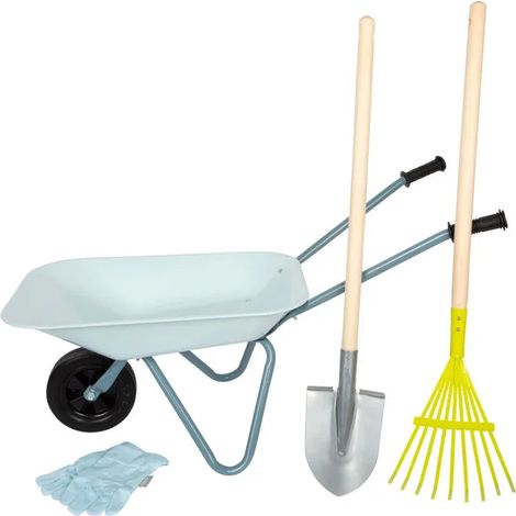 Brouette small-foot capacité 15 kg set jardinage enfant