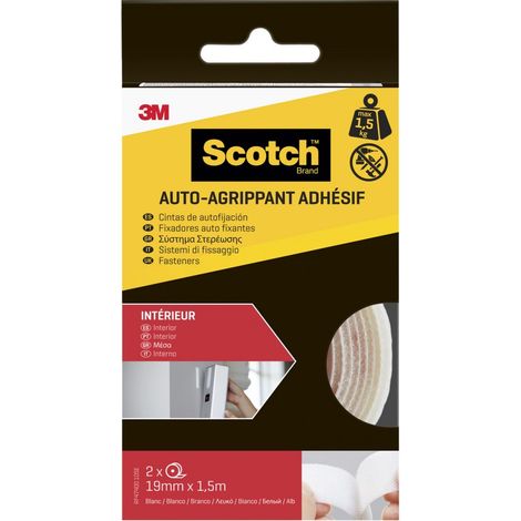 2 SCOTCH weiße Innenklebebänder L.150 x B.19 mm SCOTCH
