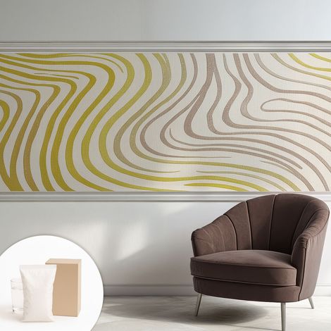 Carta Da Parati - Murale Alla Moda Decorazione - Camera Da Letto - Con Colla Gratuita Eleganza liquida 250x104 cm (1/5)