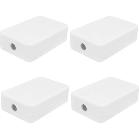 Lot de 4 Boîtes de Jonction 55 X 35 X 15 Mm Boîtier électrique en ABS Petit Boîtier de Projet électrique étanche pour Boîtier PCB électronique Boîte de Loisirs électronique Blanc (1/5)