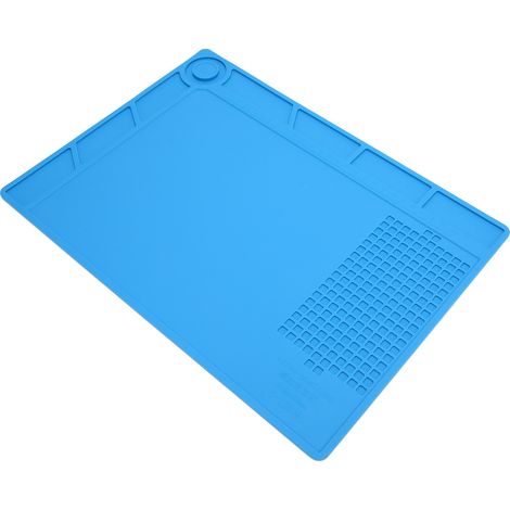 Tapis isolant de réparation en silicone résistant à la chaleur et antistatique pour le soudage de circuits imprimés électroniques industriels (1/5)