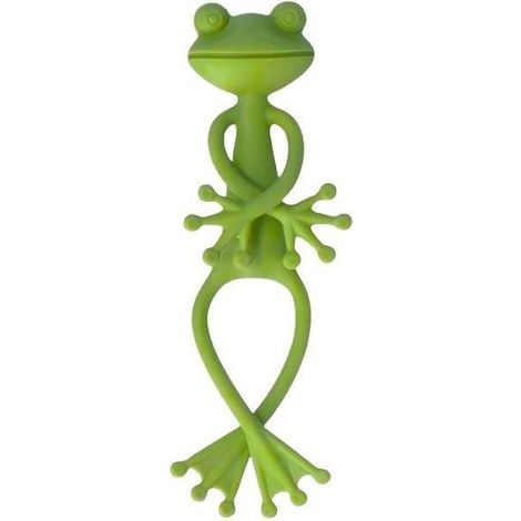 Un support à plantes en forme de grenouille, un joli et robuste support vert en forme de grenouille, idéal pour les plantes en pot, les succulentes, la décoration de jardin et comme cadeau original. (1/3)
