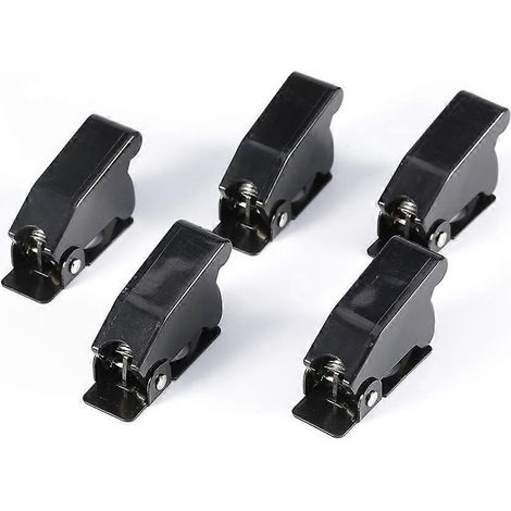 5 Stück schwarze Sicherheits-Kippschalter-Abdeckungen für Kfz-Kippschalter (1/4)