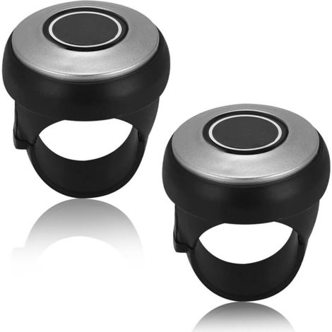 2 Pièces Bouton de Volant de Voiture,Bouton Volant Voiture Spinner à 360°,Grand Bouton de Volant,Spinner Poignée Boule pour Voiture, Boule De Volant Volant pour Voitures,Tracteurs,Bateaux (1/5)