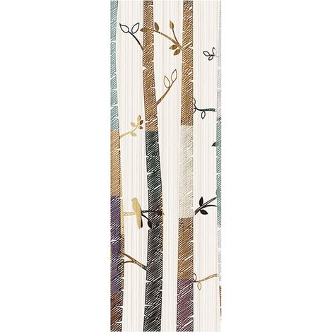 Poster Thème dessin de tronc d'arbre - 90 x 270 cm (1/3)