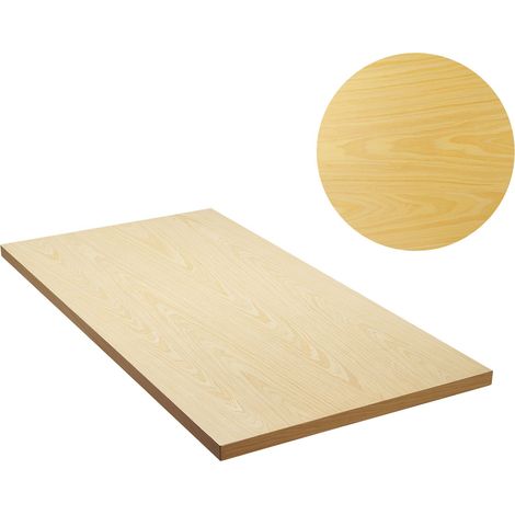Plateau de bureau en bois d'érable massif d'une pièce, 120 x 75 x 3,8 cm, capacité 150 kg, dessus rectangulaire universel pour cadre de bureau assis-debout électrique réglable en hauteur, usage maison (1/5)