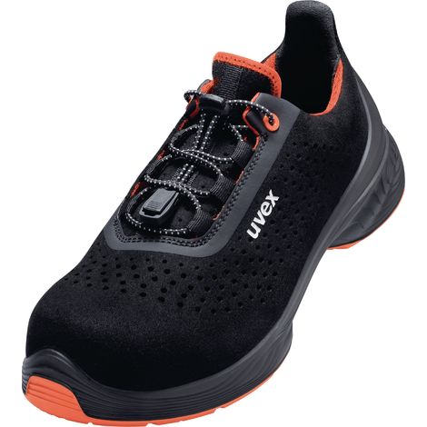 Uvex 1 G2 Arbeitsschuhe - Sicherheitsschuhe S1 SRC ESD - Schwarz/Orange - Weite 14 / Extra Breit: 42 (1/5)