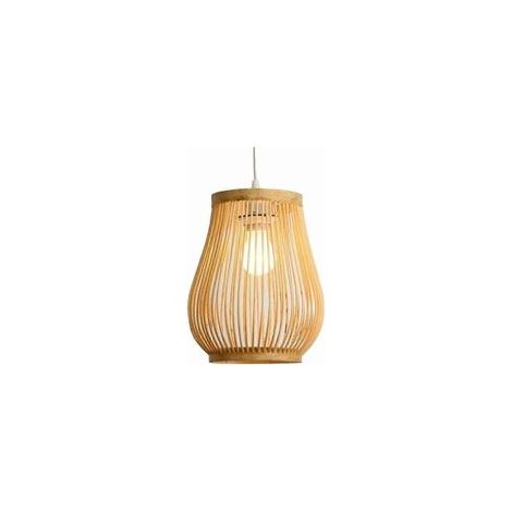 Suspension, Rtro Gourde Couloir Lampe Tiss Lanterne Simple Lumire Plafonnier Pendentifs Luminaire Suspendu clairage Avec Forme Rotin Pour Teahouse Sal - Crezuo