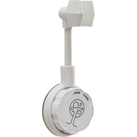 Supporto doccia regolabile con ventosa, supporto universale per soffione doccia, base per ugello doccia, supporto per bagno (1/5)