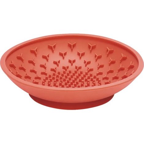 Beeztees Hundeleckschale Silikon Ø 19 cm rot Leckmatte (1/3)