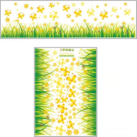 Florales Wandtattoo für Wohn- und Schlafzimmer, moderner Deko-Aufkleber zur Verschönerung Ihres Interieurs (1/5)