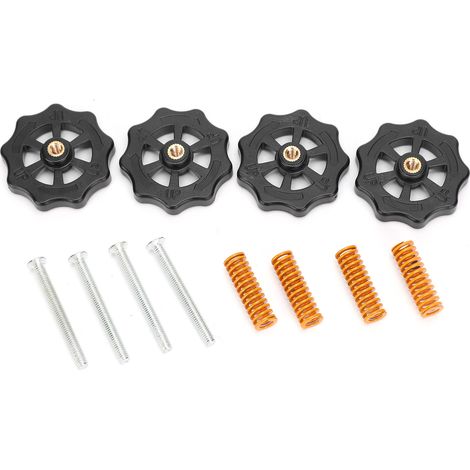 Sets 3D-Druckerzubehör: M4-Nivelliermuttern, Heizbettfedern und Heizstäbe für CR10