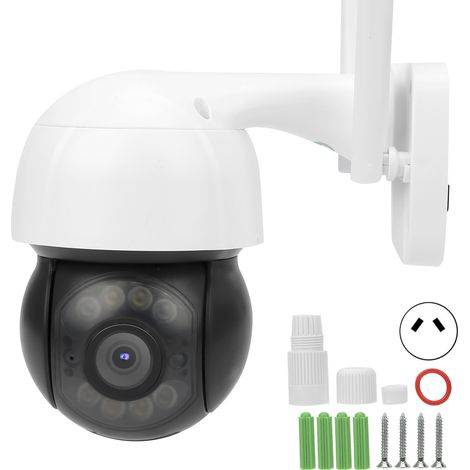 Caméra WiFi 3MP PTZ PIR Vision Nocturne Couleur Audio Bidirectionnel IP66 Extérieur CCTV, Prise AU 100-240V (1/5)