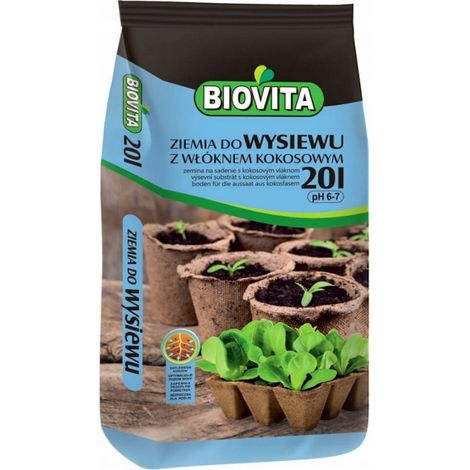 Lit de semences en terreau avec fibres de coco 20 l