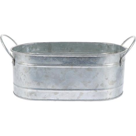 1 pot de fleurs en tôle de fer