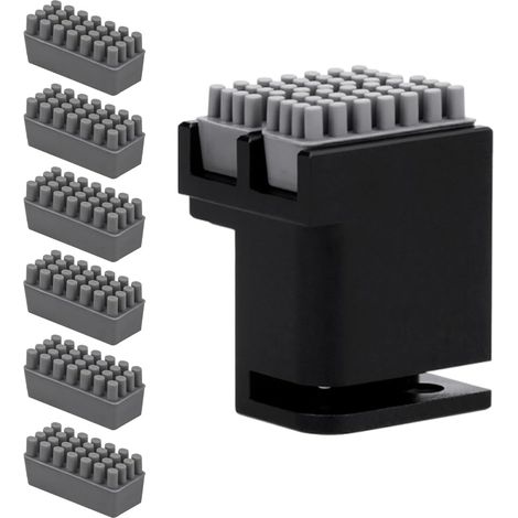 1 PCS avec 6 brosses en silicone supplémentaires, buses pour imprimante 3D bambu lab X1/P1, kit d'outils de nettoyage pour lit chauffant