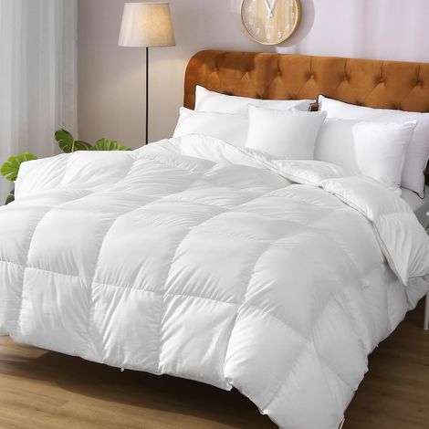 Toutes Saisons Couette Coton Blanc 240 × 260 cm (1/5)