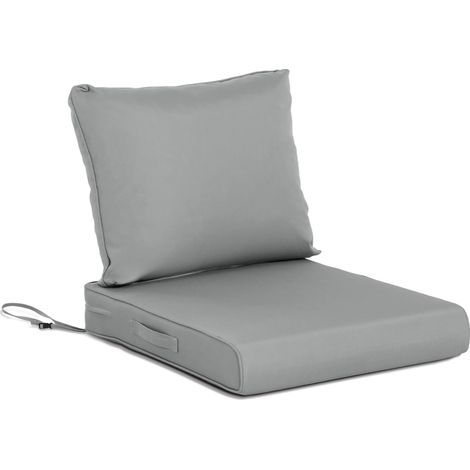 Aoodor 21x21 Zoll Tiefe Sitzauflagen-Set für draußen, UV-beständig und wasserabweisend, Gartenstuhlauflagen für Rattanstühle, Sofas, Loveseats (1/5)