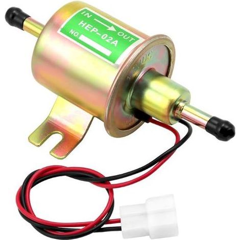 Pompe à carburant en laiton 12 V, pompe essence electrique, modèle HEP-02A, pour essence et diesel (1/5)